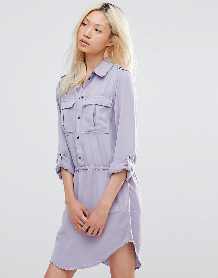 Blend She Shirt Dress - Lavender Aura