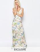 Every Cloud Broken Floral Yang Maxi Dress - Multi