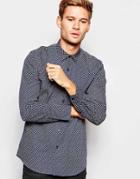 Peter Werth Floral Print Shirt - Navy