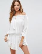 Surf Gypsy Crochet Beach Dress - White