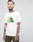 Poler T-shirt With Mountain Print - White
