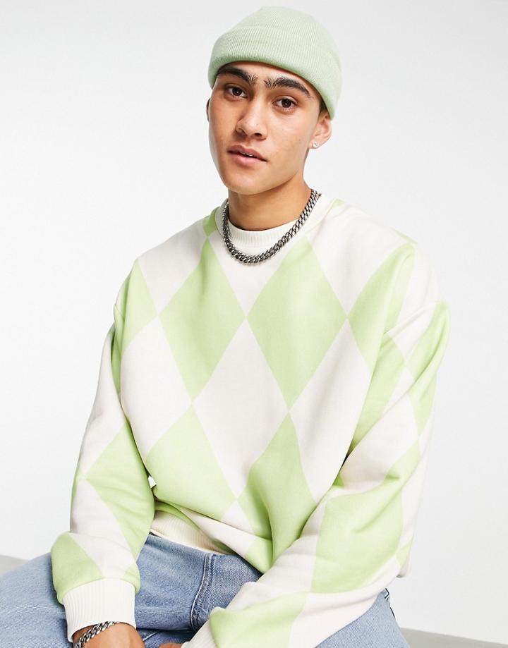 Asos Design Mini Fisherman Beanie In Light Green