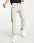 Asos Design Cigarette Fit Chinos In Light Gray