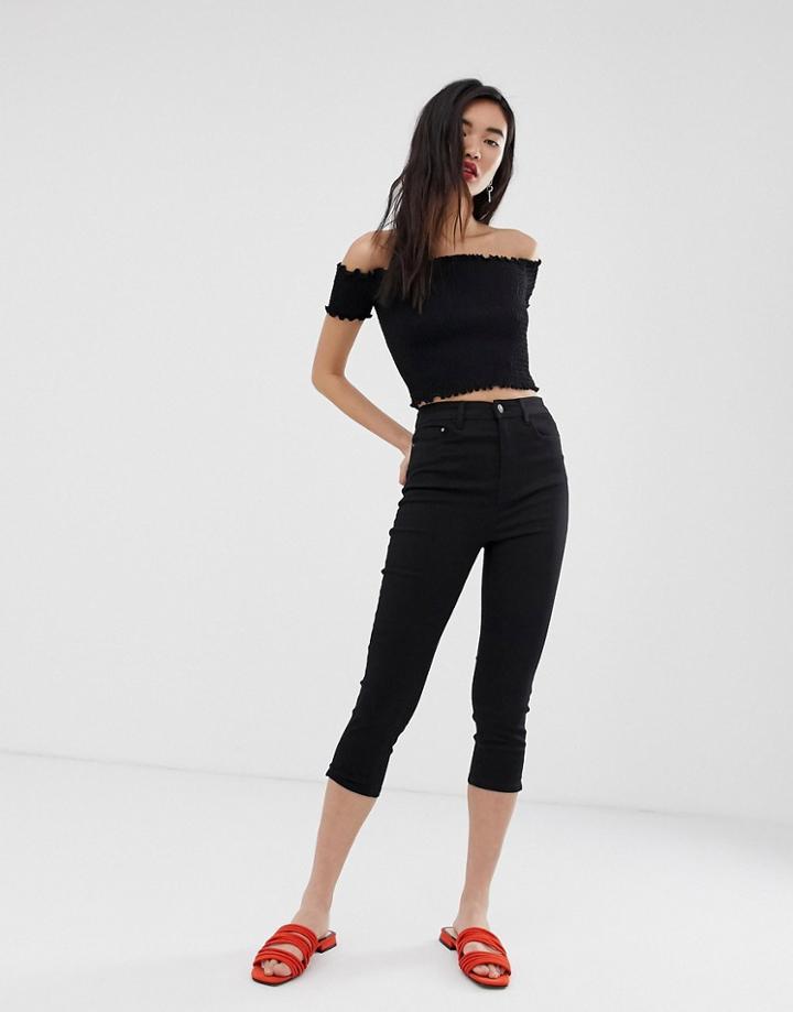 Stradivarius Capri Pants In Gray - Gray