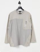 Mennace Coordinating Sweatshirt In Beige With Taped Pocket-neutral