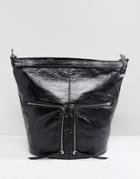 Allsaints Fetch Backpack With Zip Detail - Black