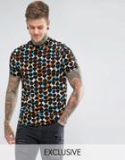 Reclaimed Vintage Inspired T-shirt With Turtleneck - Black