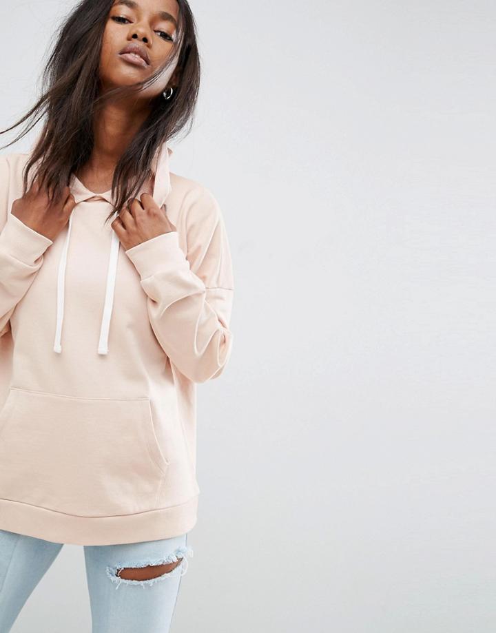 Asos Boxy Hoodie - Pink