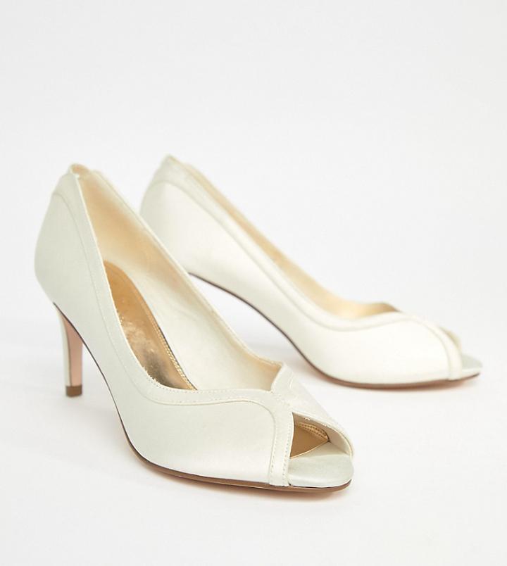 Asos Summer Bridal Mid Heels-cream