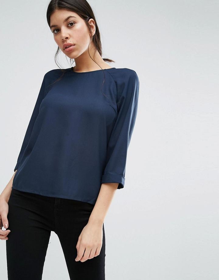Vero Moda Total Eclipse Midi Top - Navy