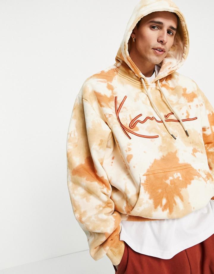 Karl Kani Signature Tie Dye Oversized Hoodie In Multi-white