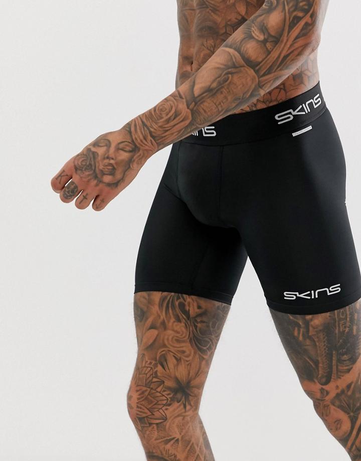 Skins Dnamic Force Compression Shorts In Black - Black