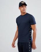 Emporio Armani Taped T-shirt In Navy - Navy
