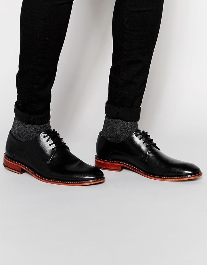 Ted Baker Irron Leather Derby Shoes - Black