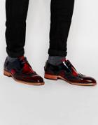 Jeffery West Brogue Shoes - Red