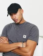 Element Basic Pocket Label T-shirt In Charcoal-gray