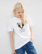 Asos T-shirt With Toucan Print - White