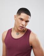Asos Design Muscle Fit Tank In Red - Red