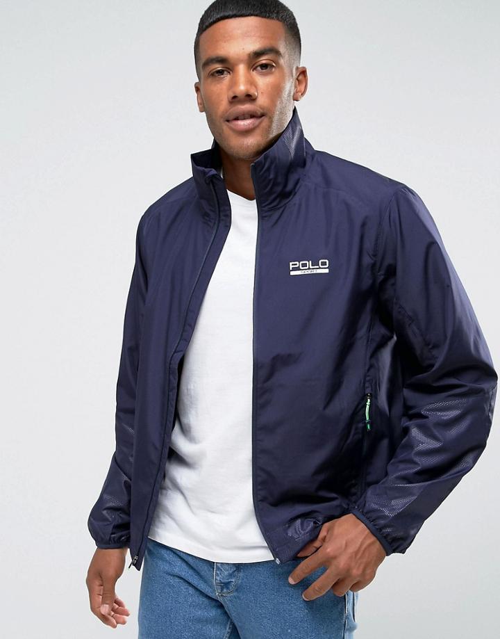 Polo Sport By Ralph Lauren Logo Windbreaker In Navy - Navy
