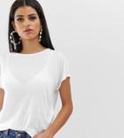 Asos Design Tall Formal Kimono T-shirt In White