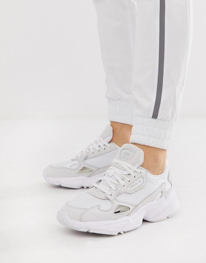 Adidas Originals Triple White Falcon Sneakers