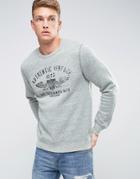 Jack & Jones Vintage Sweatshirt With Vintage Graphic - Gray