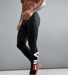 Fila Black Line Sport Running Tights In Black - Black