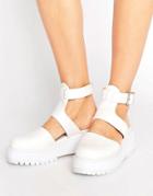 Asos Over The Moon Chunky Heels - White