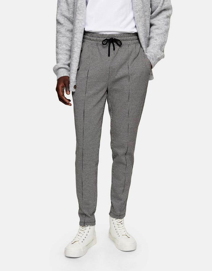 Topman Cuffed Sweatpants In Gray-grey