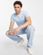 Hollister Icon Logo T-shirt In Light Blue