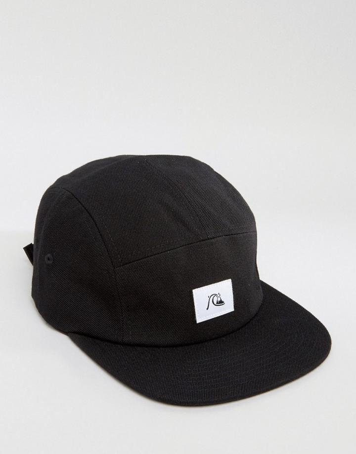 Quicksilver Solid 5 Panel Cap - Black
