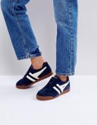 Gola Harrier Sneakers With Gum Sole - Navy
