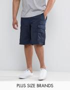 Tommy Hilfiger Plus John Cargo Shorts In Navy - Navy