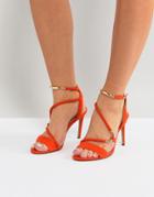 Carvela Organe Strappy Barely There Sandal - Orange