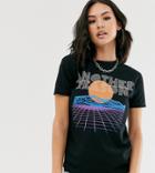 Another Reason T-shirt With Futuristic Graphic - Black