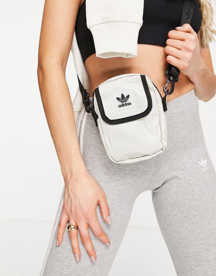 Adidas Originals Logo Across Body Bag In White