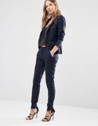 Y.a.s Mynte Skinny Suit Pant In Navy - Navy