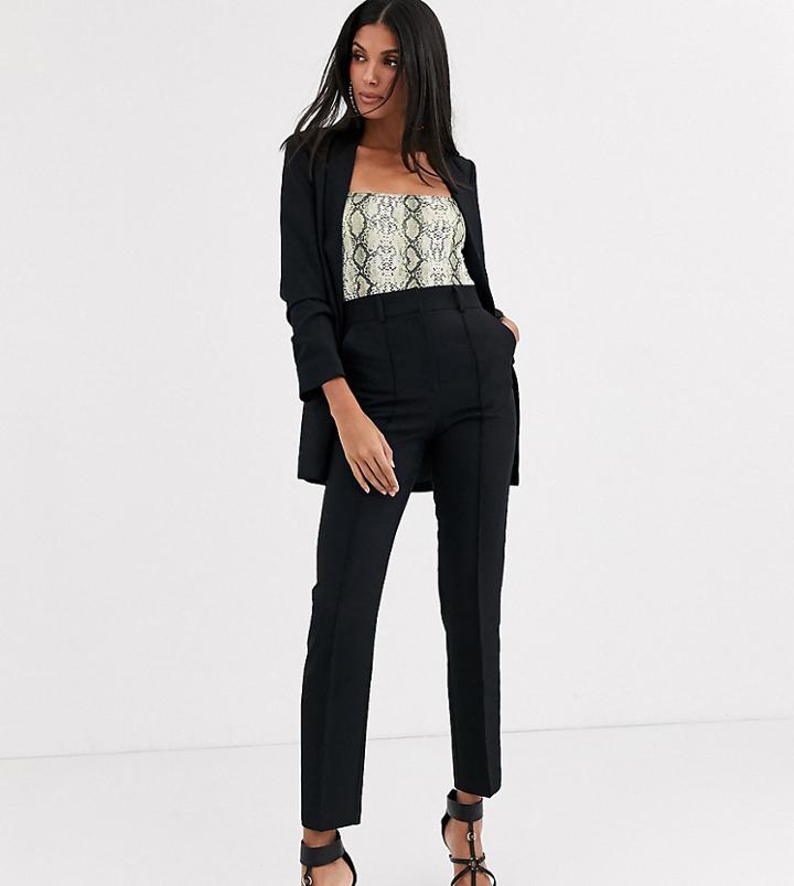 Asos Design Tall Tailored Smart Mix & Match Cigarette Suit Pants-black