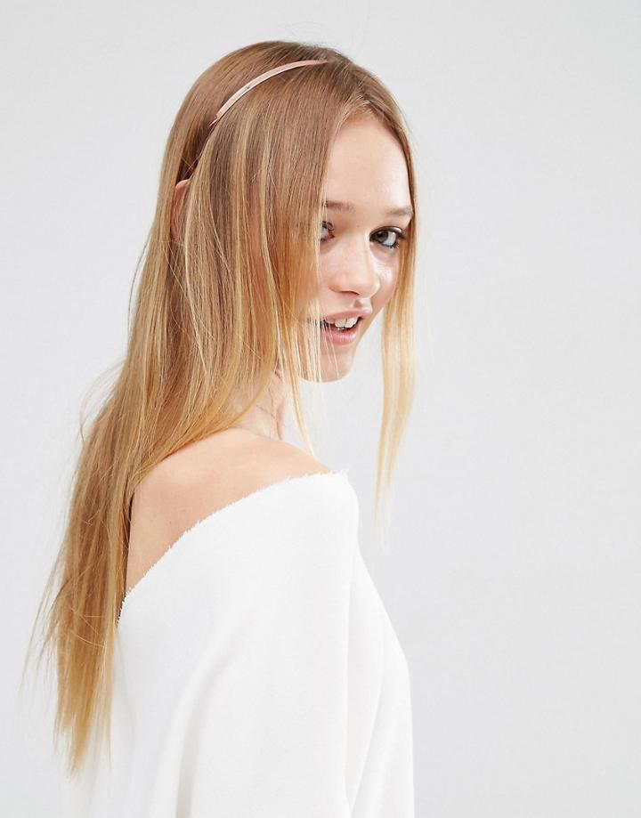 Asos Skinny Headband - Rose Gold