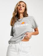 Ellesse Oversized Fit T-shirt In Gray-grey