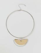 Monki Abstract Necklace - Silver
