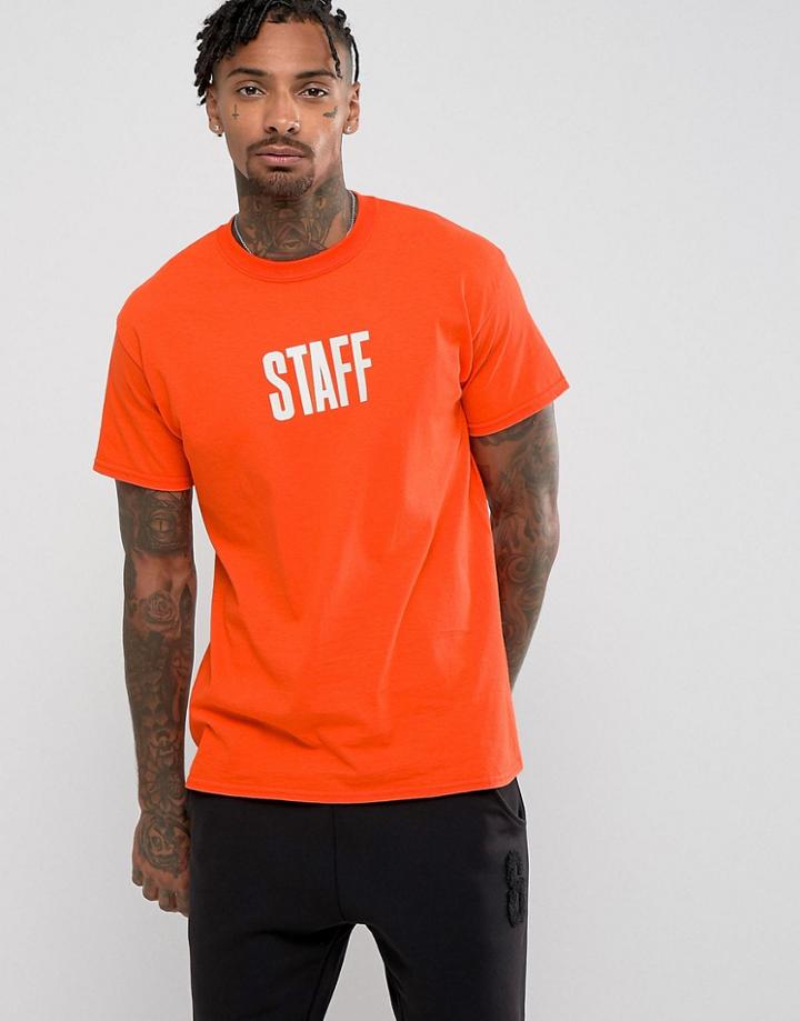 Justin Bieber Purpose Tour Staff T-shirt - Orange