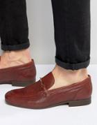 Hudson London Naverre Leather Smart Loafers - Tan