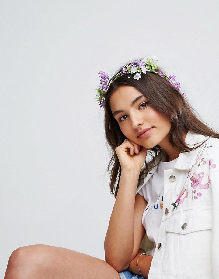 Asos Festival Wild Flower Hair Wrap - Multi