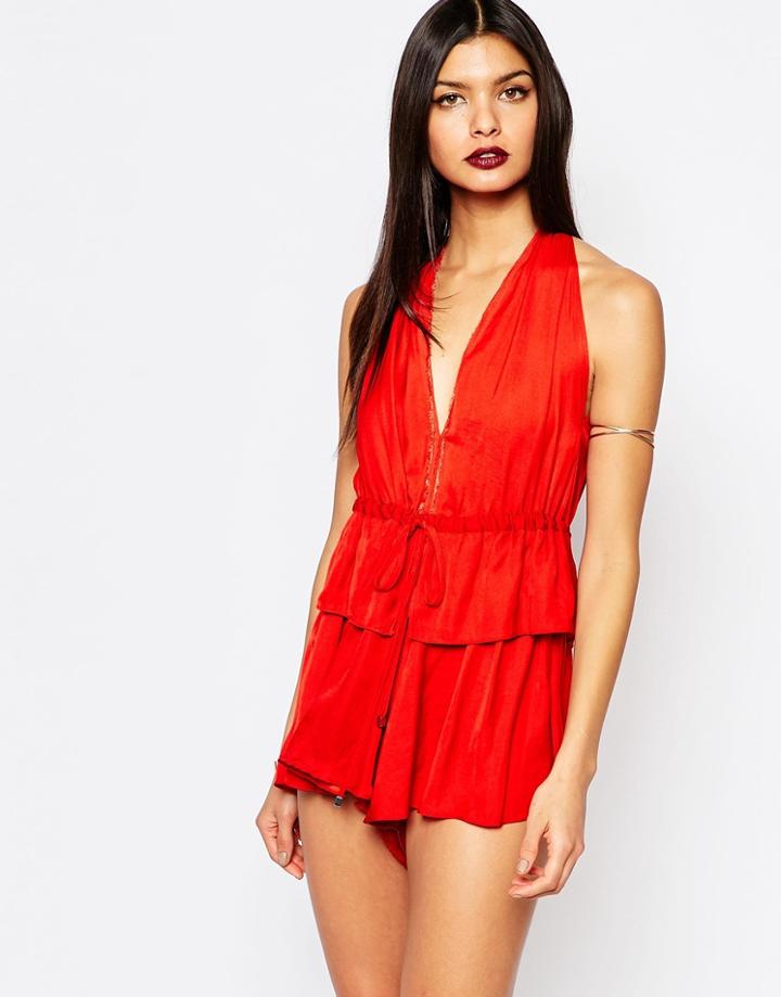 Bec & Bridge Casablanca Romper - Tabasco