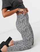 Only Legging In Zebra Print-multi