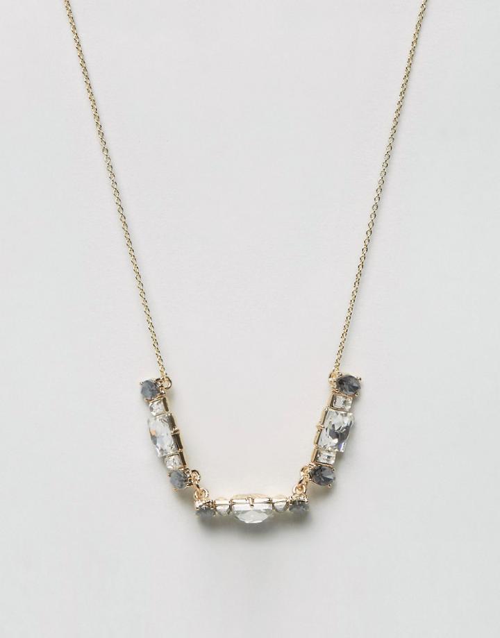 Johnny Loves Rosie Gray Stone Necklace - Gray