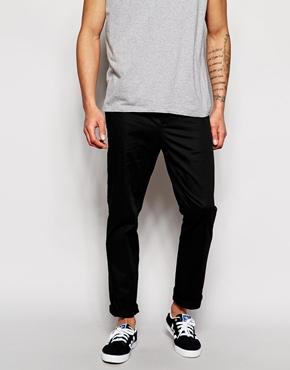 Asos Stretch Straight Chinos - Black