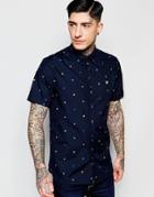 Lyle & Scott Shirt With Spot - Navy