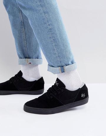 Es Skateboarding Accel Slim Sneakers In Black - Black